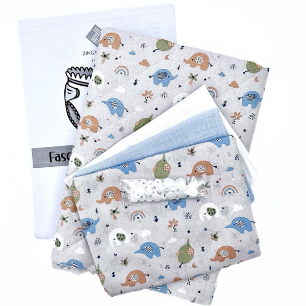 Kit Fasciatoio da Viaggio Fantasia Elefantini