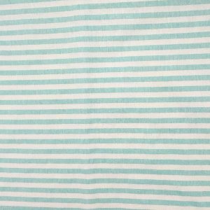 Cotone Panama H 140 Tinto in Filo Righe 10mm Verde Acqua