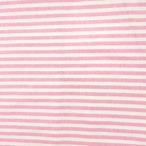 Cotone Panama H 140 Tinto in Filo Righe 10mm Rosa