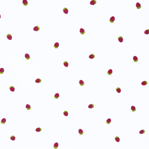 Cotone Fragola Charly Fondo Bianco