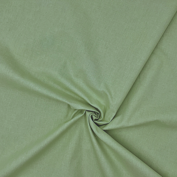 Cotone Cretonne Tinta Unita Verde Mandorla