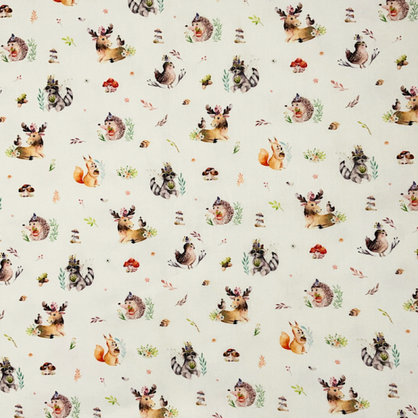 Cotone Animaletti e Funghetti
