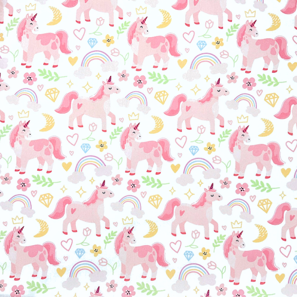 Cotone Unicorni Rosa