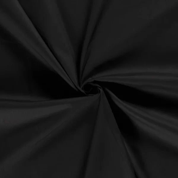 Cotone Popeline Tinta Unita Nero
