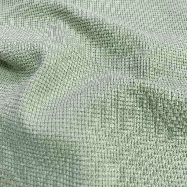 Tessuto A Maglia Di Cotone Verde