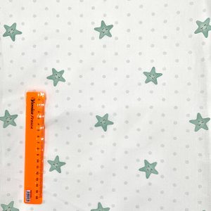 Cotone Stelle e Pois Verdi - immagine 2