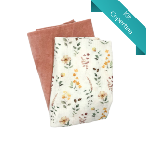 Kit Copertina Mussola Fiori Eleganti e Nicky Velour
