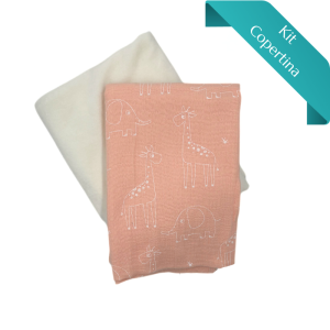 Kit Copertina Mussola Giraffine ed Elefantini e Nicky Velour