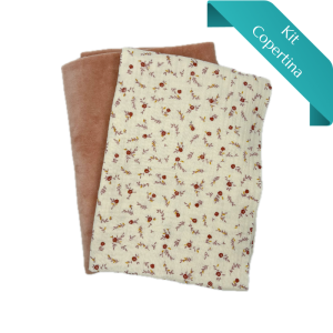 Kit Copertina Mussola Fiori Piccolini e Nicky Velour