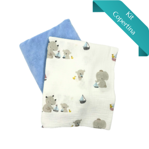 Kit Copertina Mussola Animaletti, Barchette e Nicky Velour