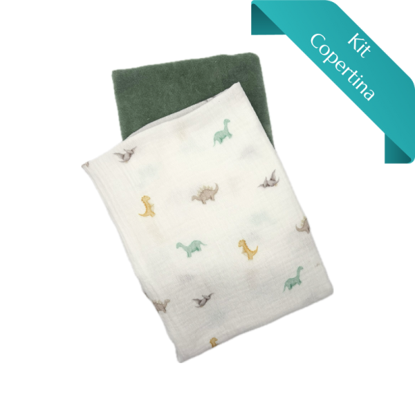 Kit Copertina Mussola Dinosauri e Nicky Velour
