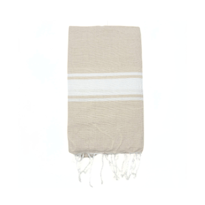 Fouta Beige Riga Stretta 100 x 200 cm