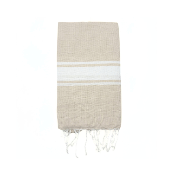 Fouta Beige Riga Stretta 100 x 200 cm