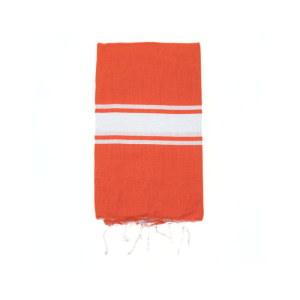 Fouta Arancione Riga Stretta 100 x 200 cm
