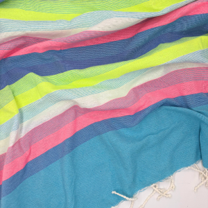 Fouta Righe Multicolor 100 x 200 cm - immagine 2