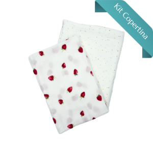 Kit Copertina Doppia Mussola Fragole
