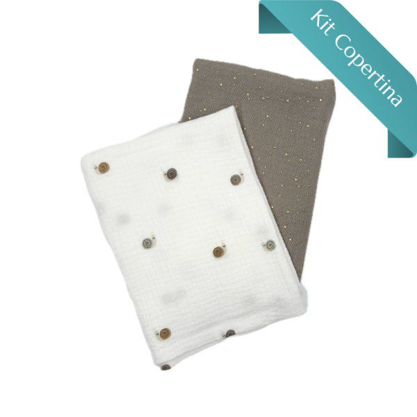 Kit Copertina Doppia Mussola Lumachine