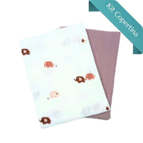 Kit Copertina Doppia Mussola Elefantini