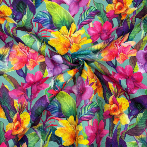 Cotone Panama Iris Multicolor - ANTIMACCHIA
