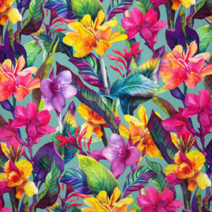 Cotone Panama Iris Multicolor - ANTIMACCHIA - immagine 2