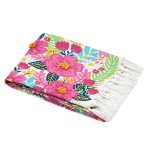 Fouta Fiori Ricamati