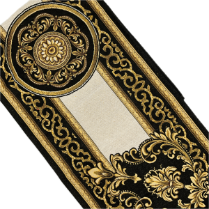 Runner Damascato Oro Fondo Nero - immagine 2
