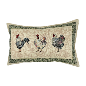 Cuscino Rettangolare Gobelin Galline