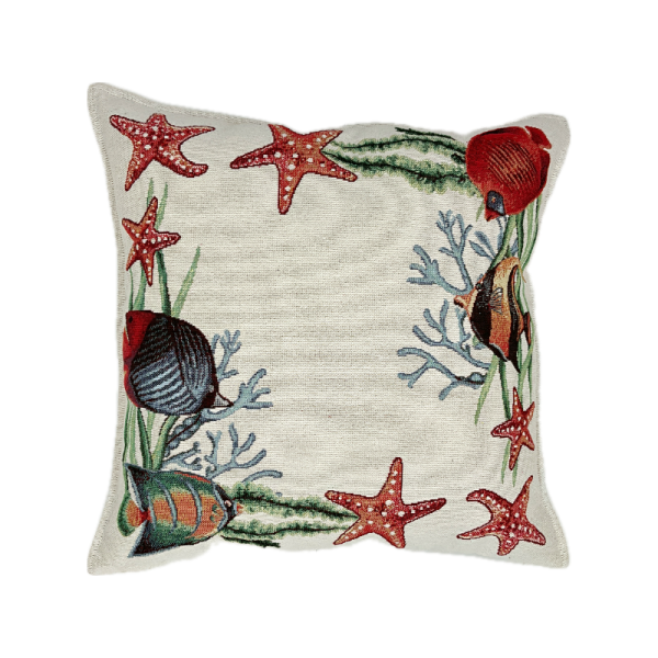 Cuscino Gobelin Pesci e Stelle Marine