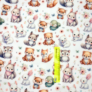 Cotone Baby H 150 cm Animaletti Fiorellini e Farfalline