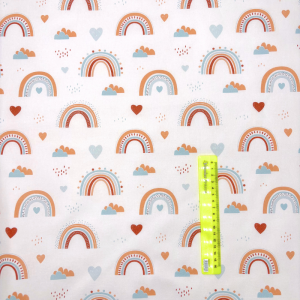 Cotone Baby H 150 cm Archetti Fondo Petalo Chiaro