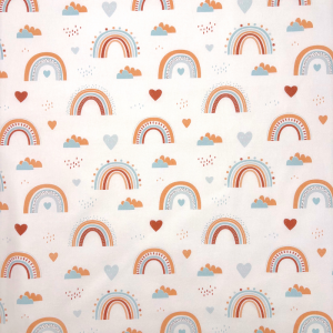 Cotone Baby H 150 cm Archetti Fondo Petalo Chiaro
