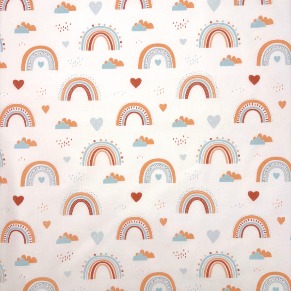 Cotone Baby H 150 cm Archetti Fondo Petalo Chiaro