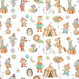 Cotone Baby H 150 cm Circo Animali in Festa