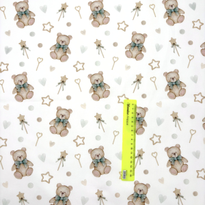 Cotone Baby H 150 cm Orsetti Stelline e Cuoricini