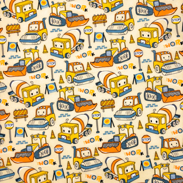 Cotone Baby H 150 cm Scavatori Work Fondo Giallo