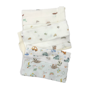 Kit 3 Bavaglini - Mussola Fantasia Maschile e Stretch Terry
