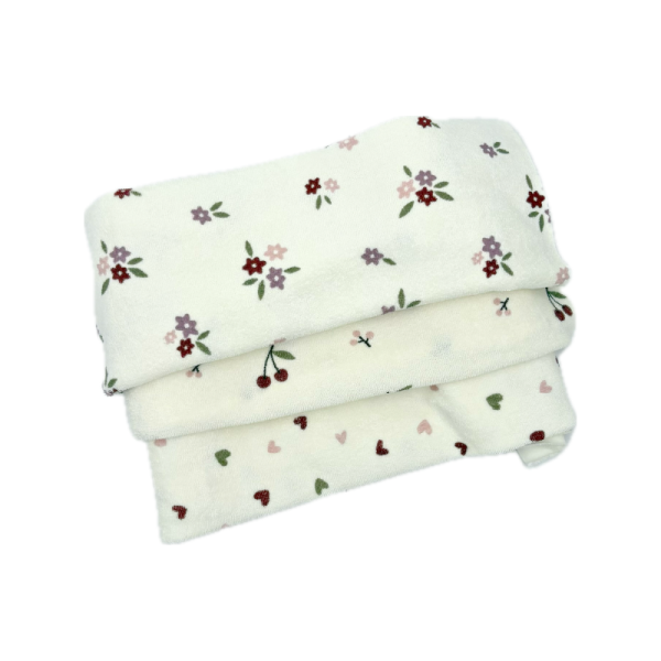Kit 3 Bavaglini - Stretch Terry Fantasia Femminile e Stetch Terry TU