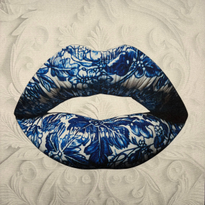 Pannello in tessuto 46x46 cm Bocca