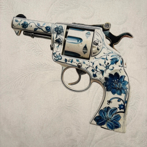 Pannello in tessuto 46x46 cm Pistola