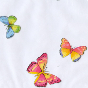 Tessuto Plastificato per Tovaglie Farfalle