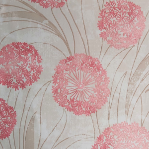 Tessuto Plastificato per Tovaglie Fioroni Rosa