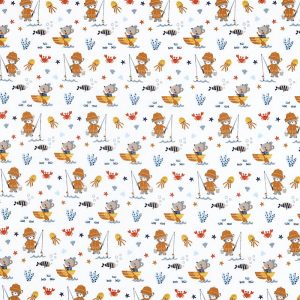 Cotone Popeline 3D Fantasy Animals - immagine 2