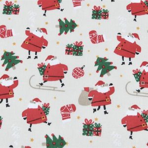Tessuto in cotone Natale H 140 cm Oldman - immagine 2