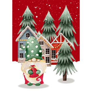 Strofinaccio Natale Gnomo Natalizio