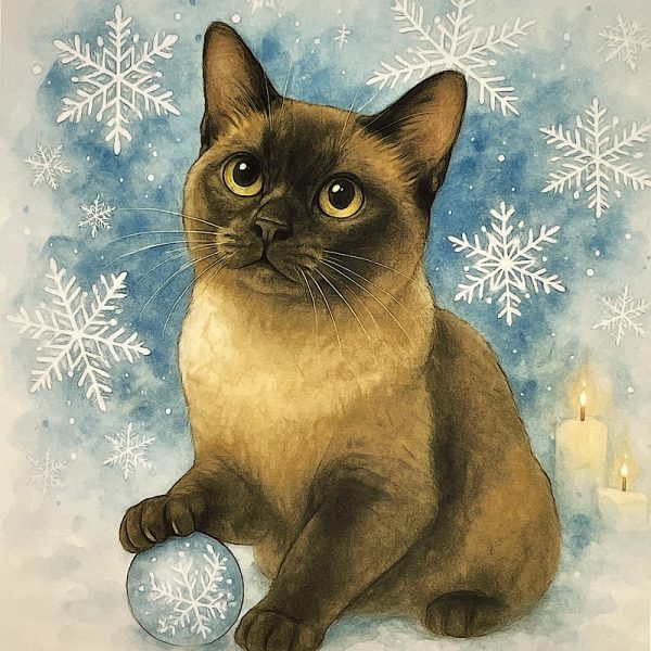 Pannello Velluto cm 47X47  Gattino E Pallina