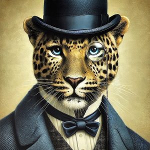 Pannello Velluto cm 47X47  Lord Tigre