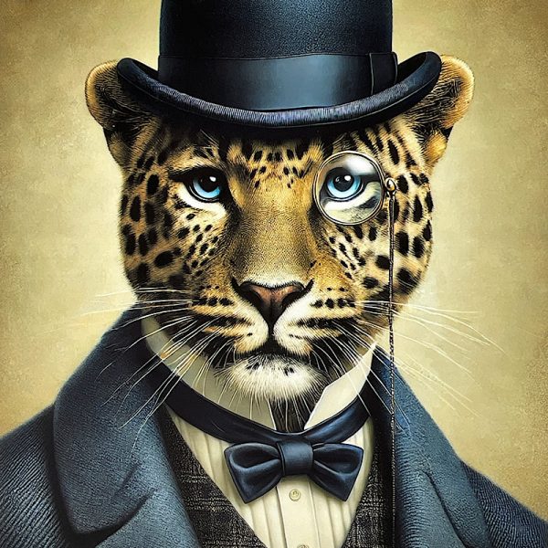 Pannello Velluto cm 47X47  Lord Tigre