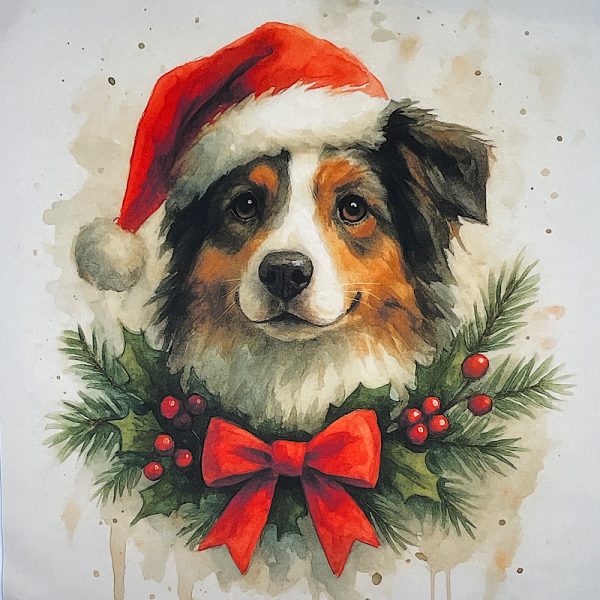 Pannello Velluto cm 47X47  Bovaro Natale