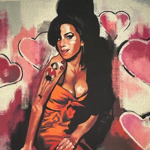 Pannello Gobelin cm 47X47  Amy E Cuori