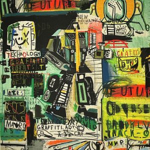 Pannello Gobelin cm 47X47  Graffiti Art